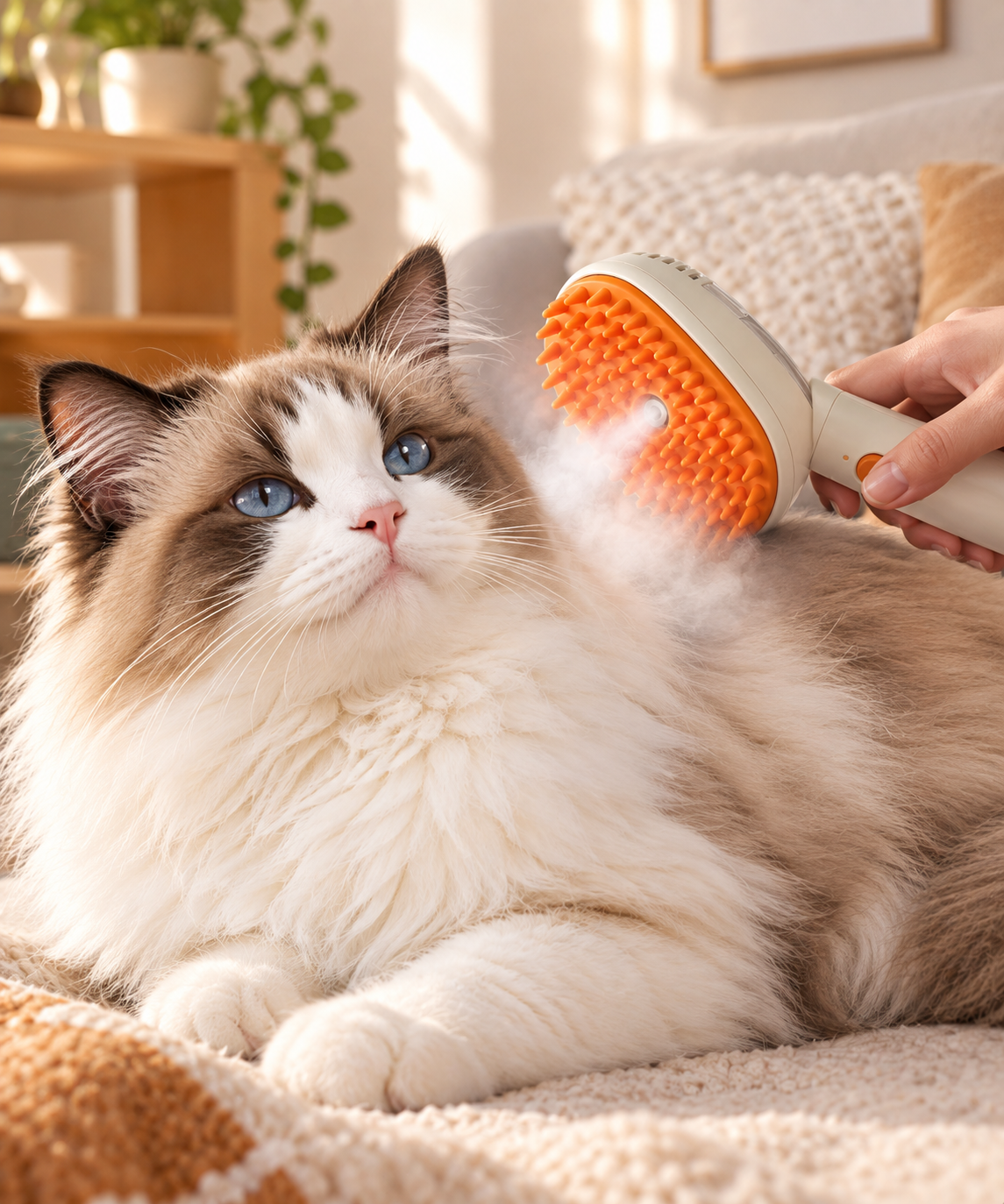 Cepillo Eléctrico para Mascotas – Cuidado Fácil y Suave